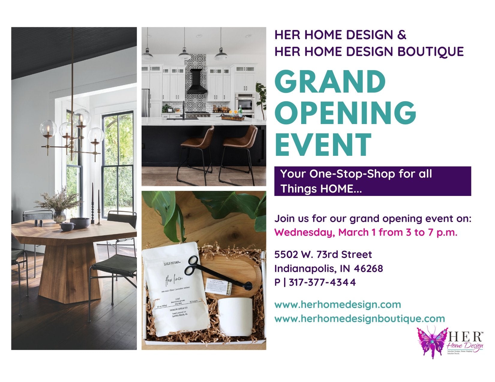 HER Home Design Boutique to Host Grand Opening on March 1, 2023 - HER Home Design Boutique