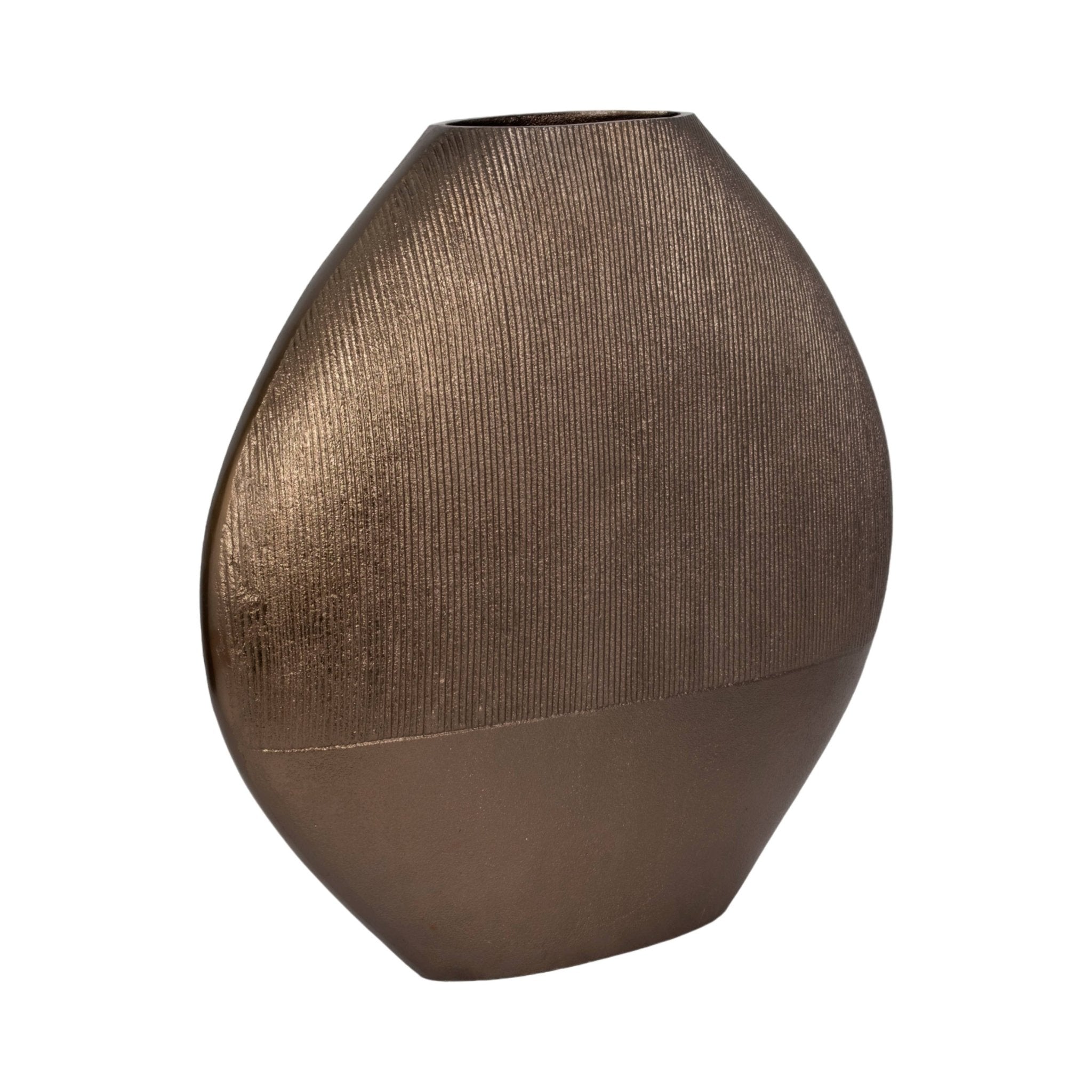 22 in. Bronze Metal with Antique Finish Decorative Vase - HER Home Design Boutique