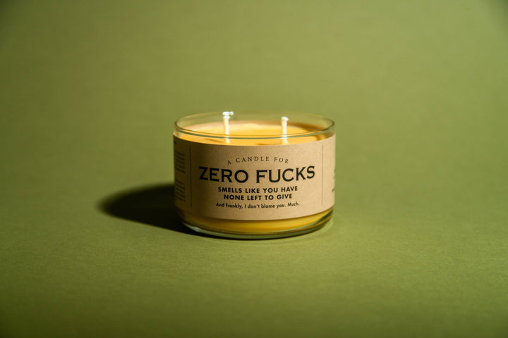 A Candle for Zero Fucks | Funny Candle - HER Home Design Boutique