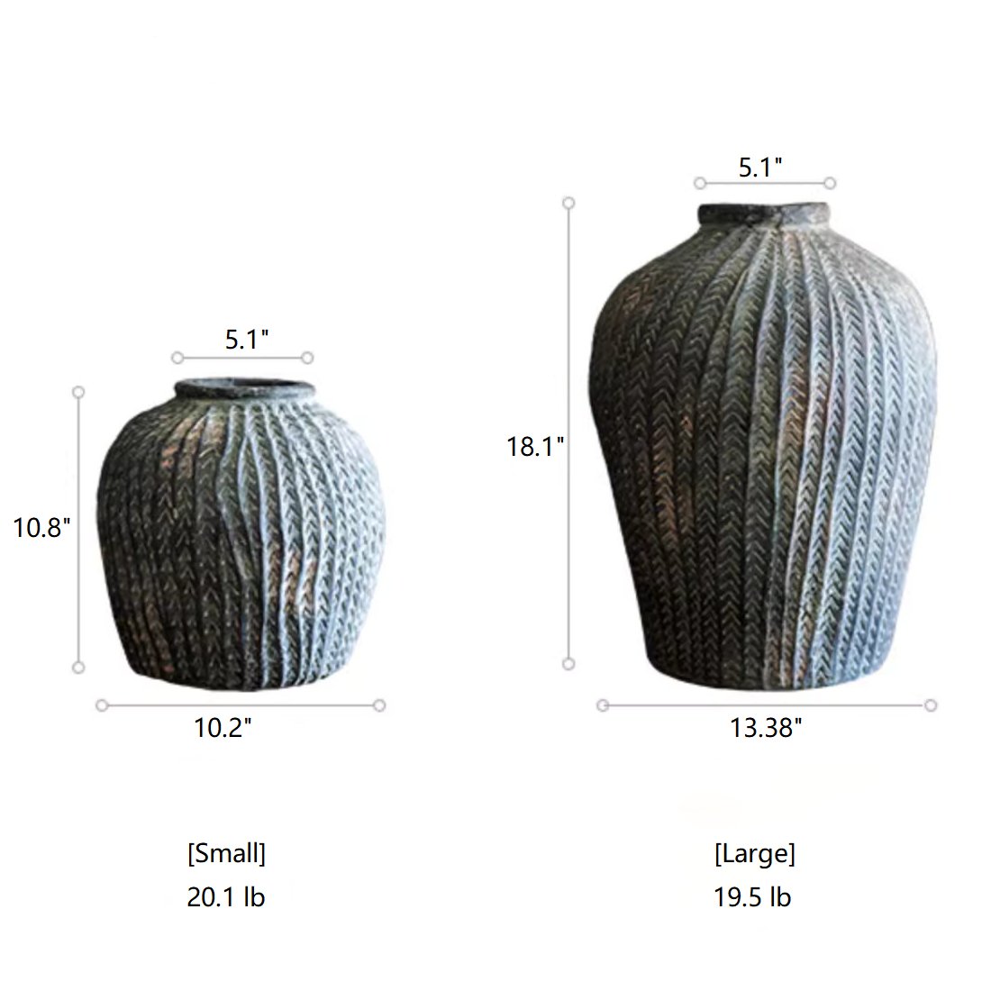 Artisan Handcrafted Antique Vase - HER Home Design Boutique