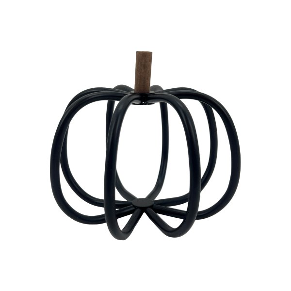 Black Wire Pumpkin - HER Home Design Boutique