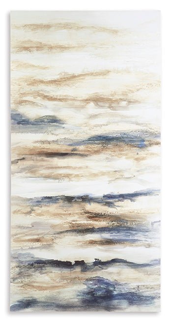 Blue and Tan Joely Wall Art - HER Home Design Boutique