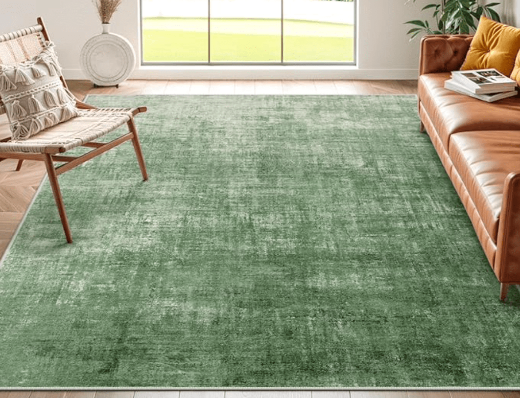 Boho 8 x 10 Area Rug in Green - HER Home Design Boutique