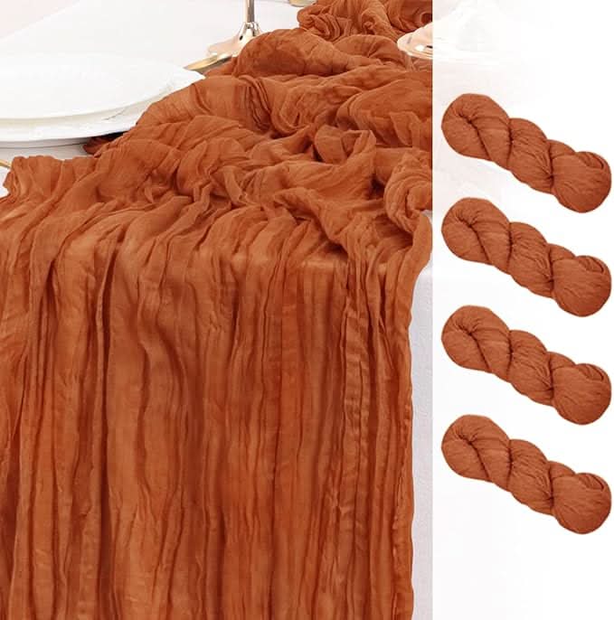 Boho Fall Table Runner in Terracotta - HER Home Design Boutique