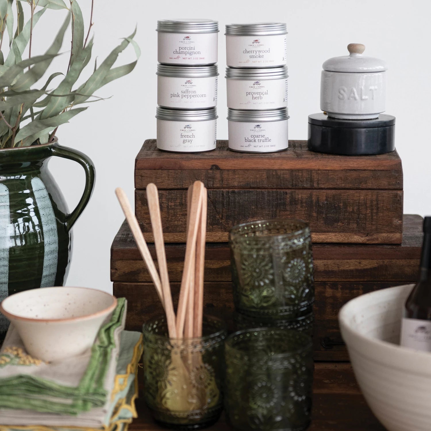 Coarse Black Truffle Sea Salt - HER Home Design Boutique