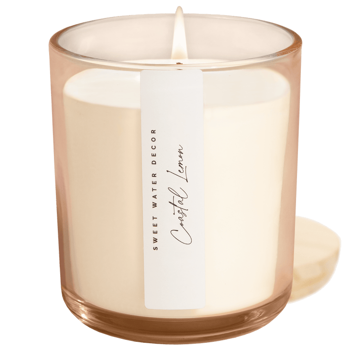 Coastal Lemon 12 oz Candle - HER Home Design Boutique
