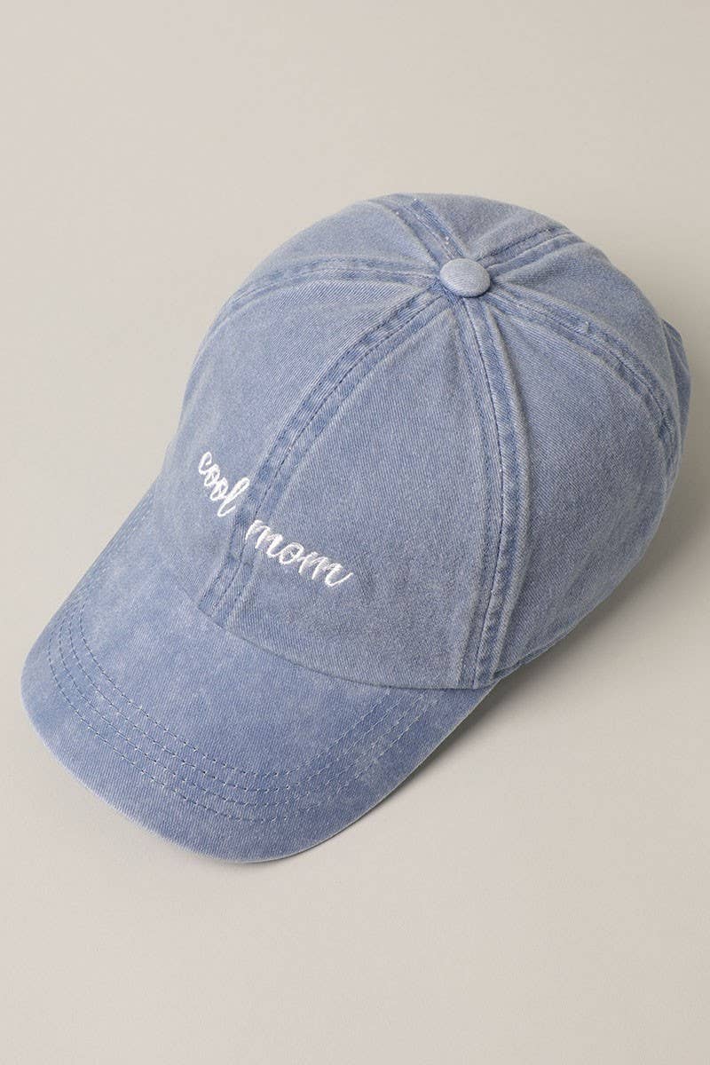 Cool mom Lettering Embroidery Baseball Cap - HER Home Design Boutique