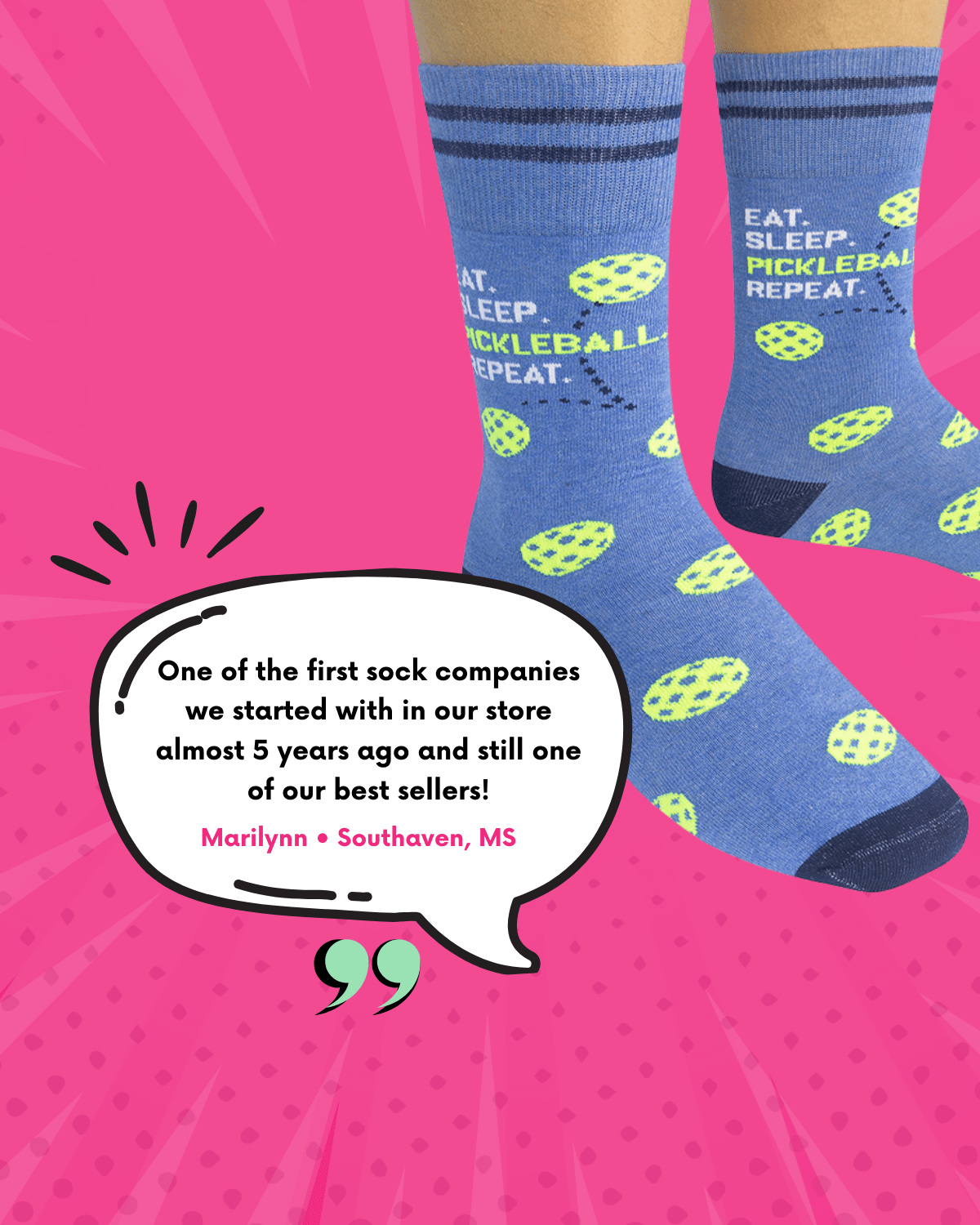 Eat Sleep Pickleball Socks | Gifts | Funatic - HER Home Design Boutique