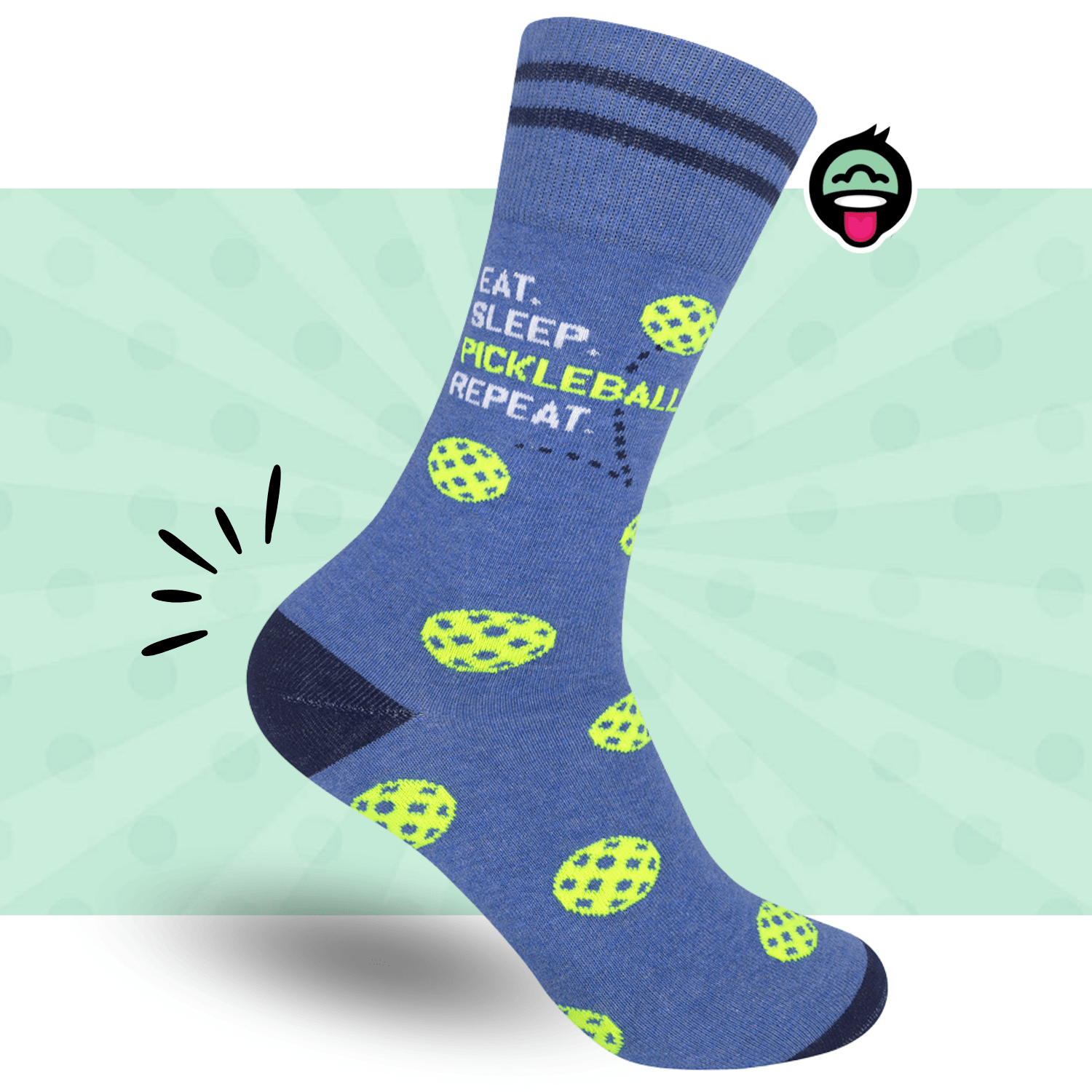 Eat Sleep Pickleball Socks | Gifts | Funatic - HER Home Design Boutique