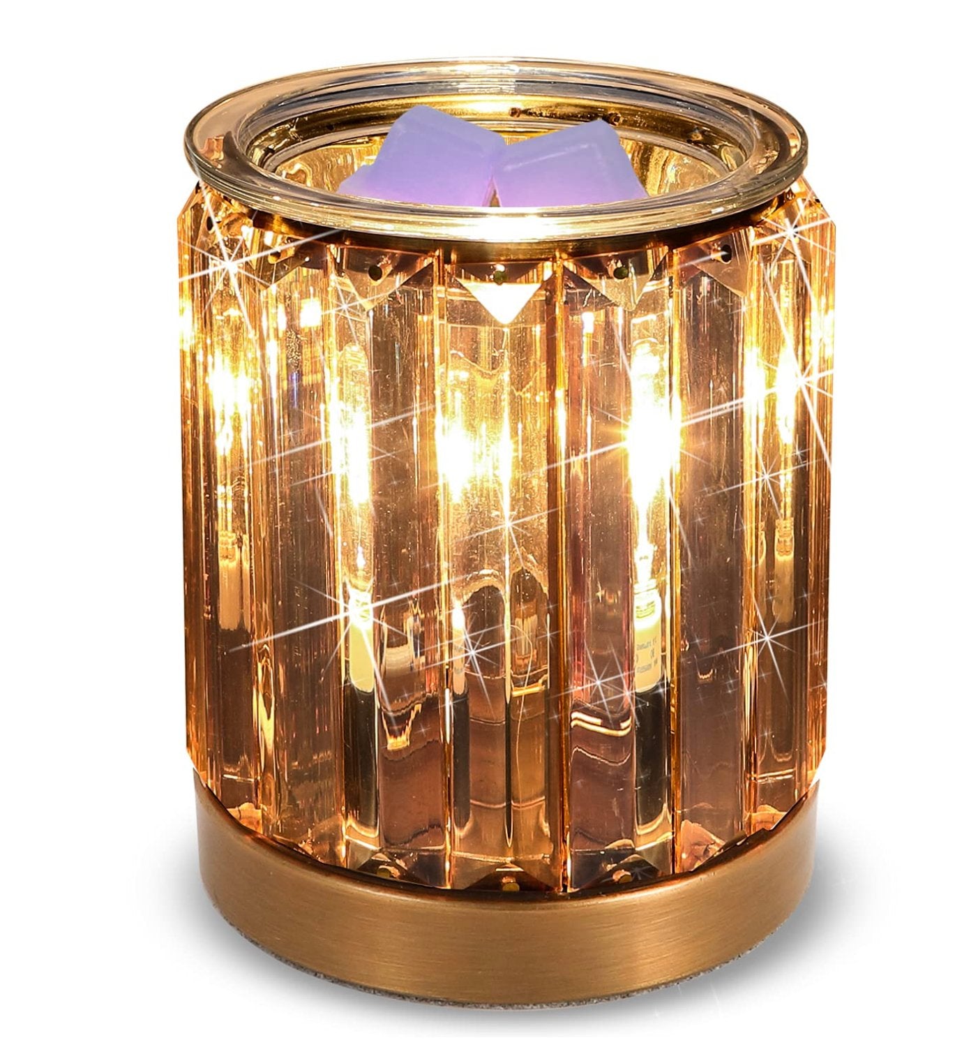 Glam Crystal Wax Warmer in Gold - HER Home Design Boutique
