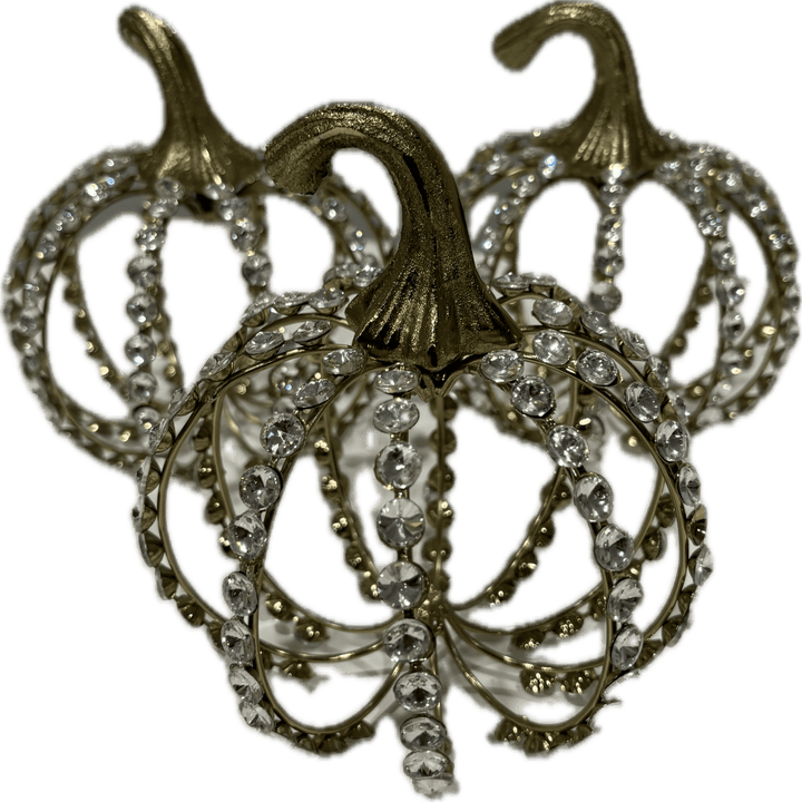 Glam Pumpkins in Gold (Set of 3) - HER Home Design Boutique