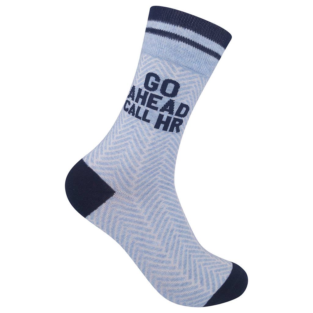 Go Ahead Call HR Socks | Funny Unisex Socks | Fun Socks - HER Home Design Boutique