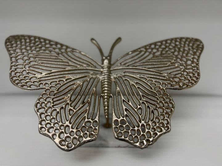 Gold Metal Butterfly on Stand - HER Home Design Boutique