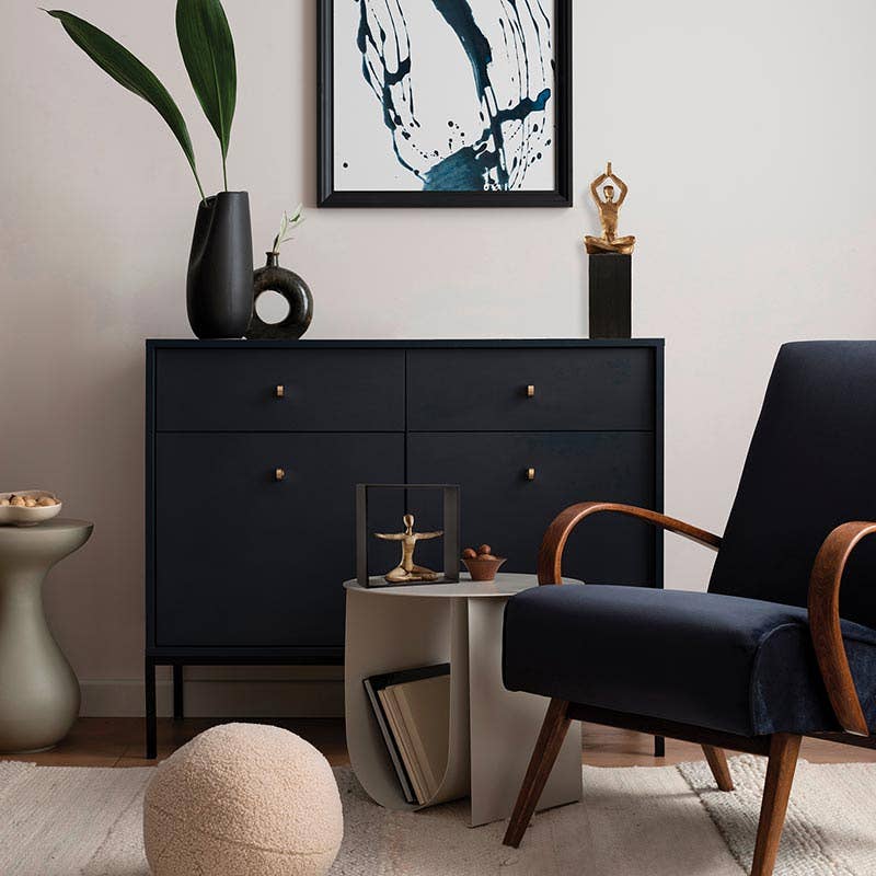 Gold Sukhasana Statue - HER Home Design Boutique