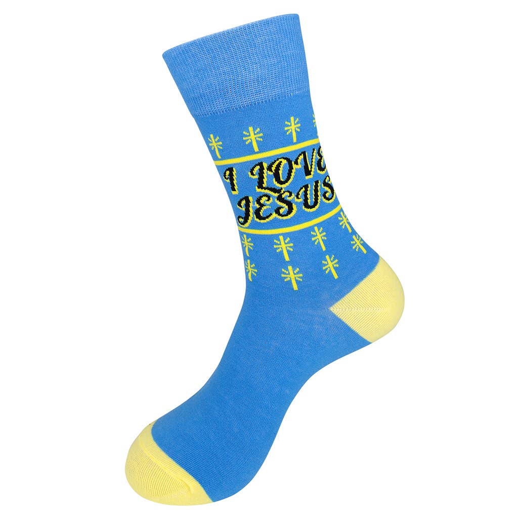 I Love Jesus (But I Drink A Little) Socks - HER Home Design Boutique