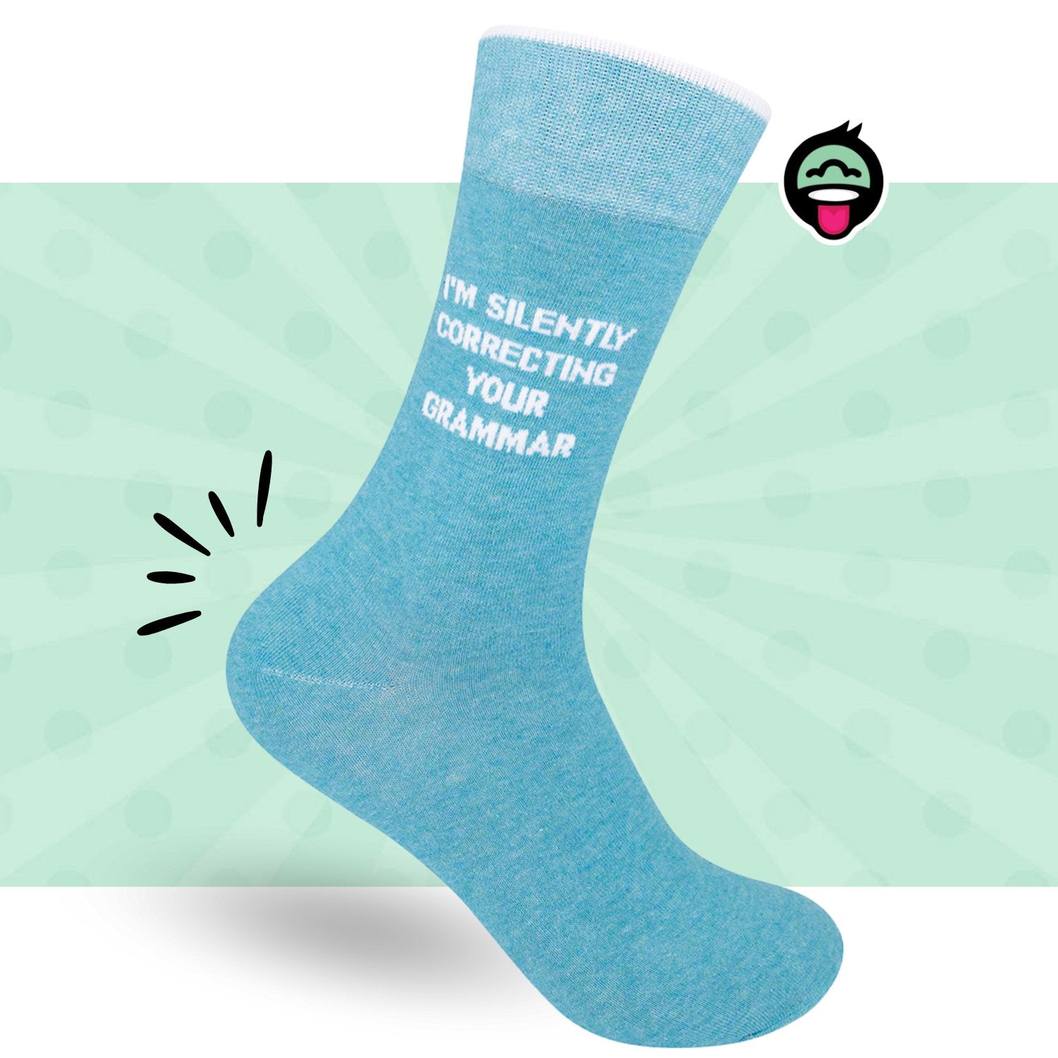 I'm Silently Correcting Your Grammar Socks | Funny Socks - HER Home Design Boutique