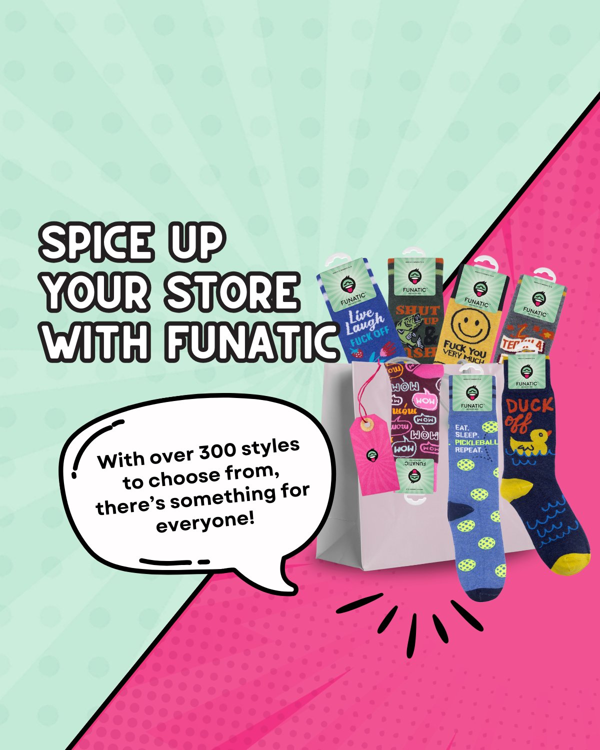 Live, Laugh, Fuck Off Socks | Curse Word Socks | Funny Socks - HER Home Design Boutique