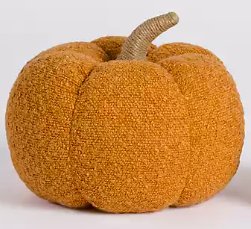Plush Boucle Pumpkins - 9" - HER Home Design Boutique