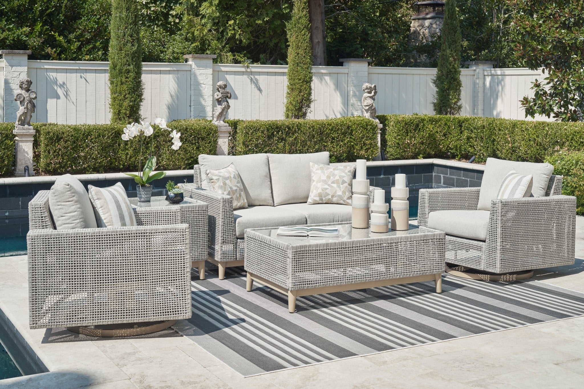 Seaton Creek Outdoor Seating Group (Sold Individually) - HER Home Design Boutique