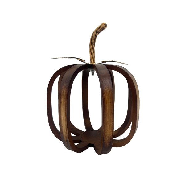 Sliced Wood Pumpkin - HER Home Design Boutique