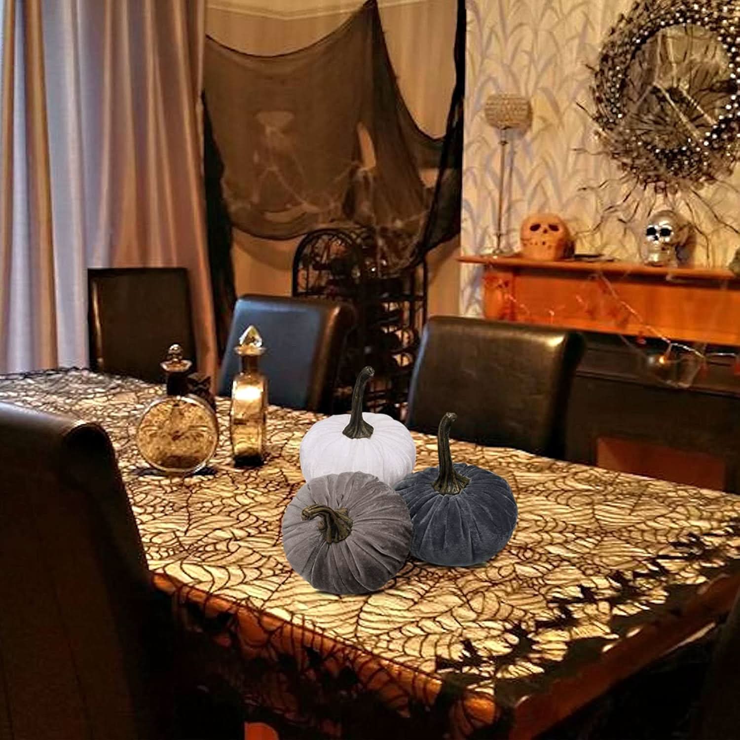 Velvet Pumpkins with Stems - HER Home Design Boutique