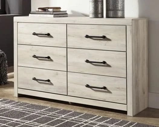 Whitewash Six Drawer Dresser - HER Home Design Boutique