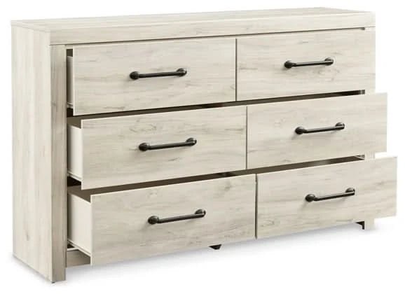 Whitewash Six Drawer Dresser - HER Home Design Boutique