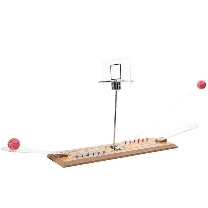 Wooden Dual Basketball Hoop Game Mad Man - HER Home Design Boutique