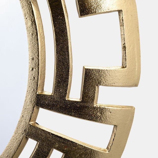 24" Metal Tribal Round Mirror in Gold - HER Home Design Boutique