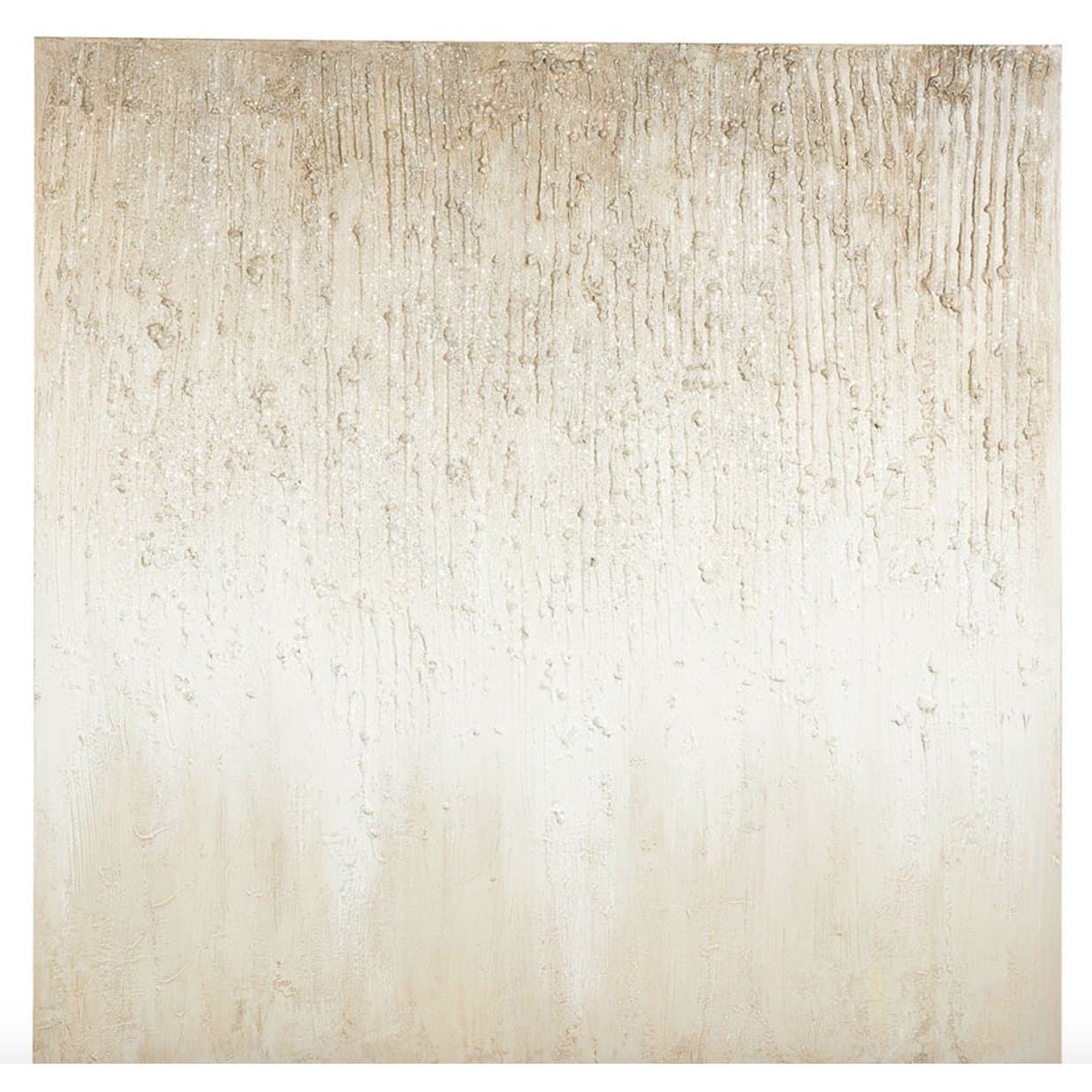 35x35 Wall Art in Cream and Silver - HER Home Design Boutique