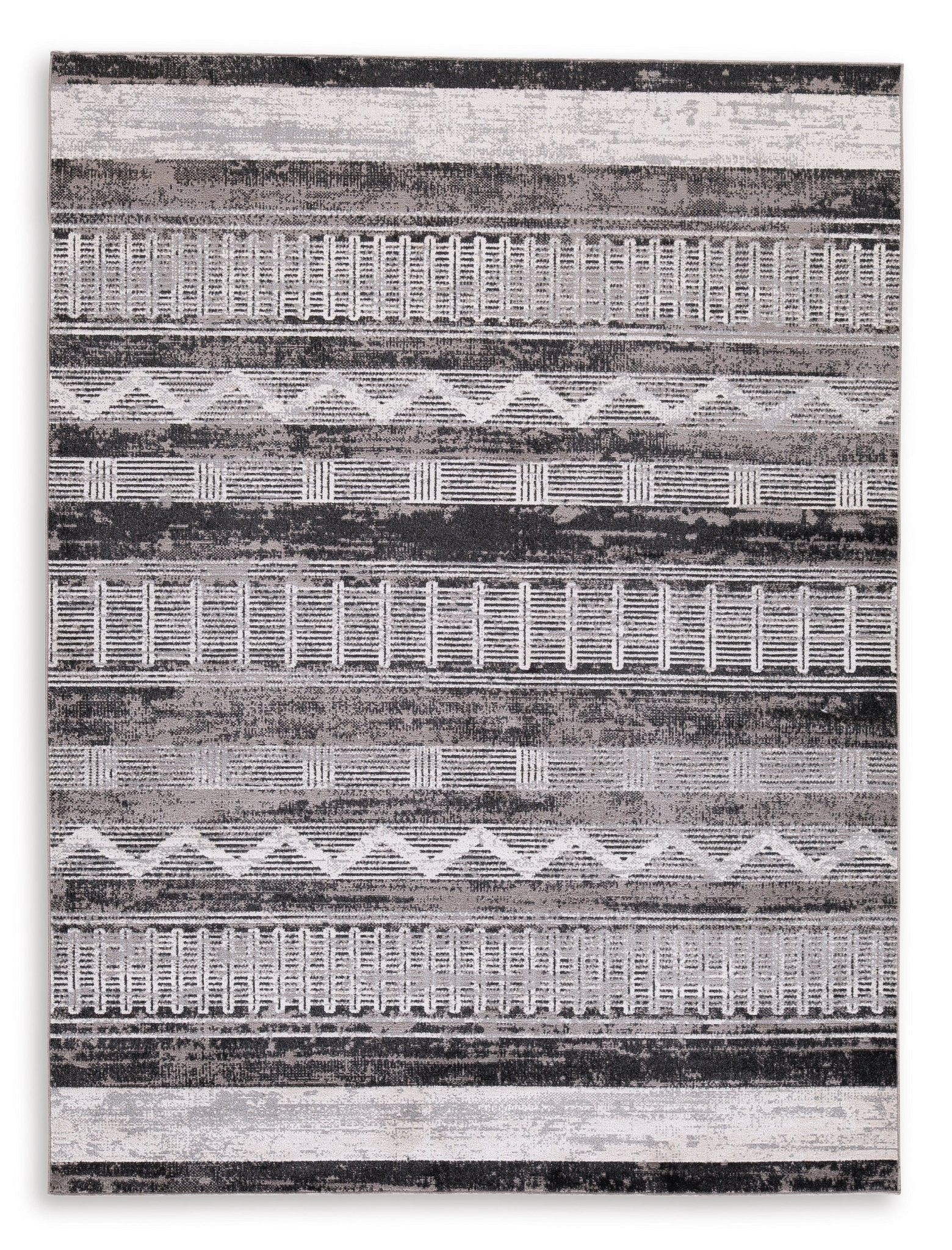 8' x 10' Boho Area Rug in Black and White - HER Home Design Boutique