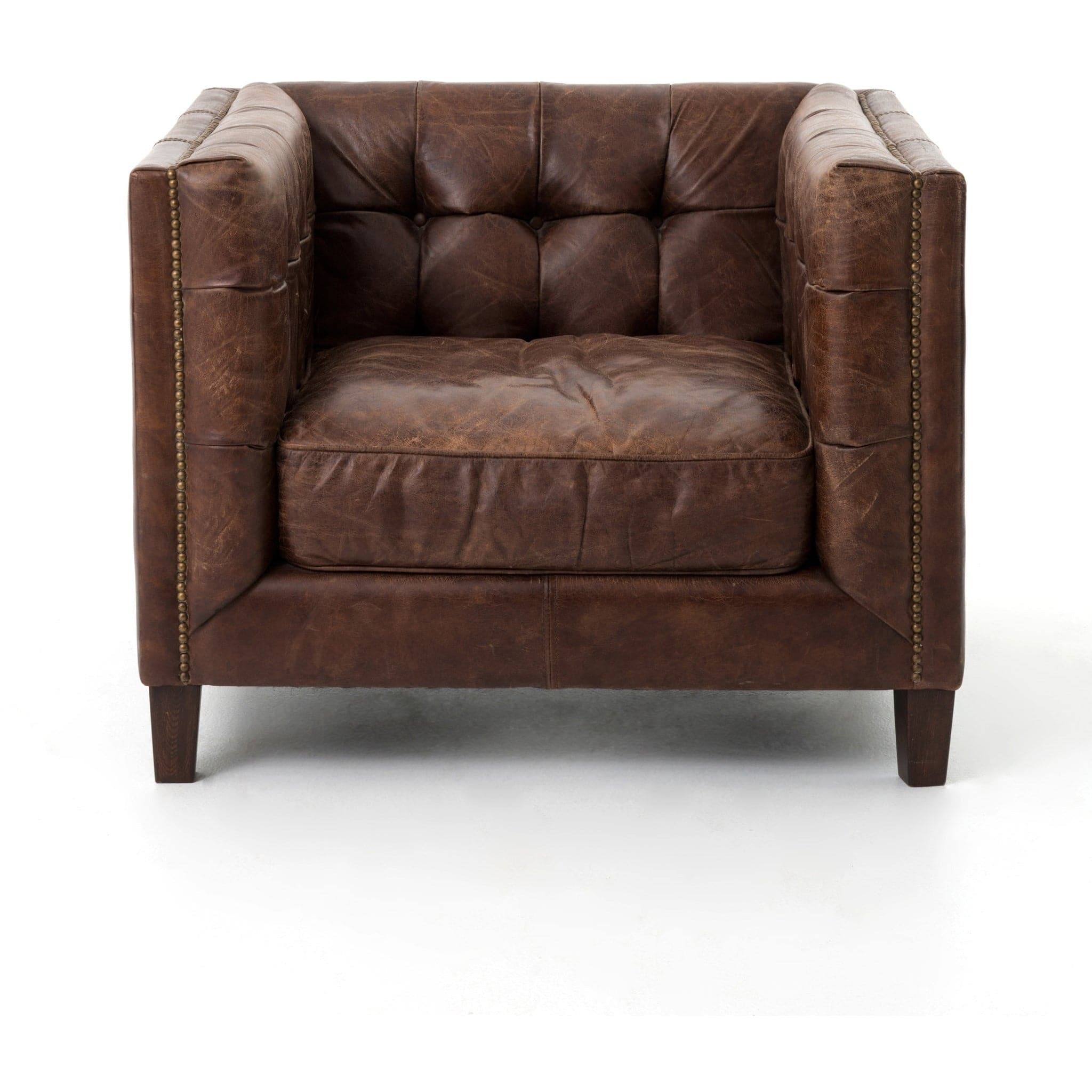 Abbott Club Chair in Cigar - HER Home Design Boutique