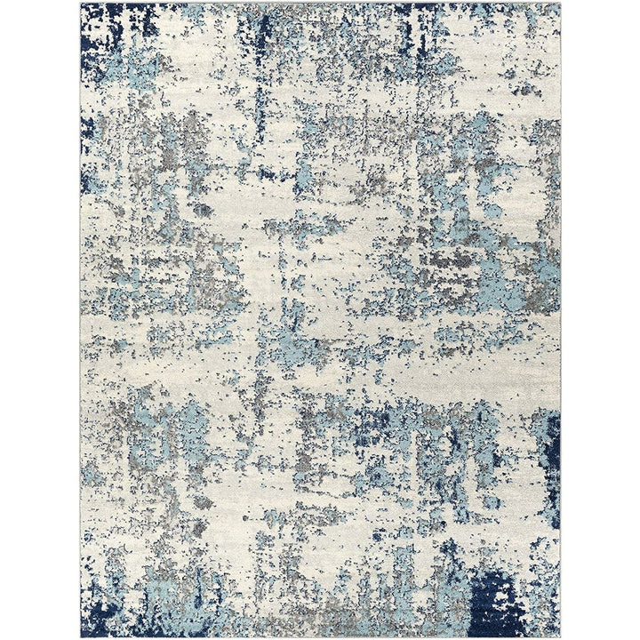Arte Modern Abstract Blue Rug (8x10) - HER Home Design Boutique