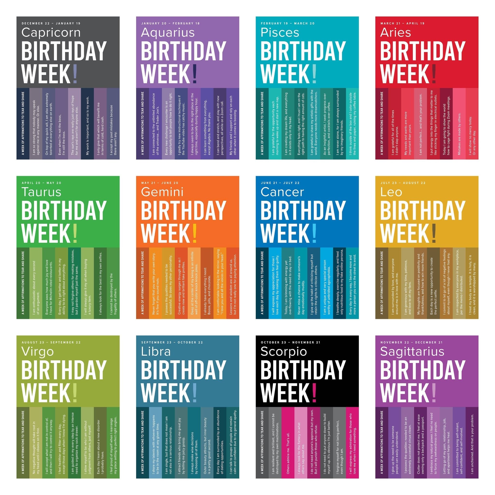 Astrology Birthday Cards - HER Home Design Boutique