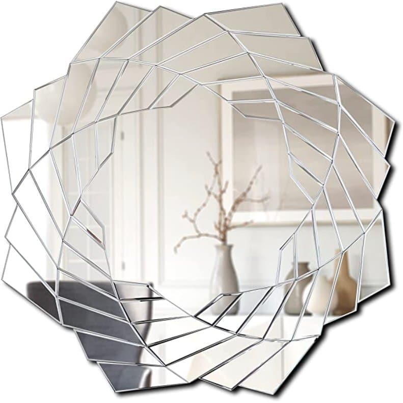 Asymmetric Leaf Shaped Wall Mirror - HER Home Design Boutique
