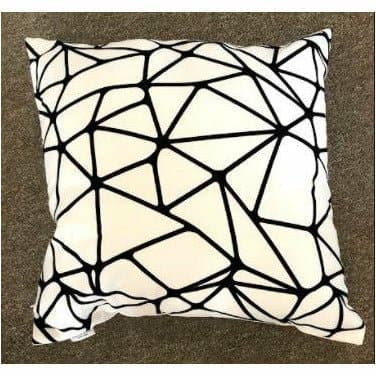 Black and White Abstract Pillow - HER Home Design Boutique