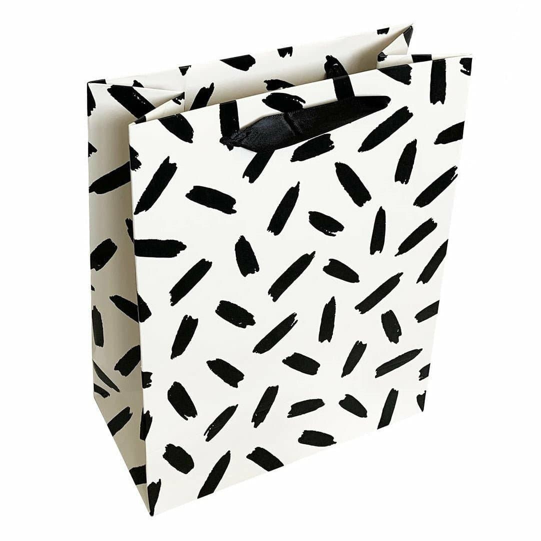 Black Confetti Gift Bag - HER Home Design Boutique
