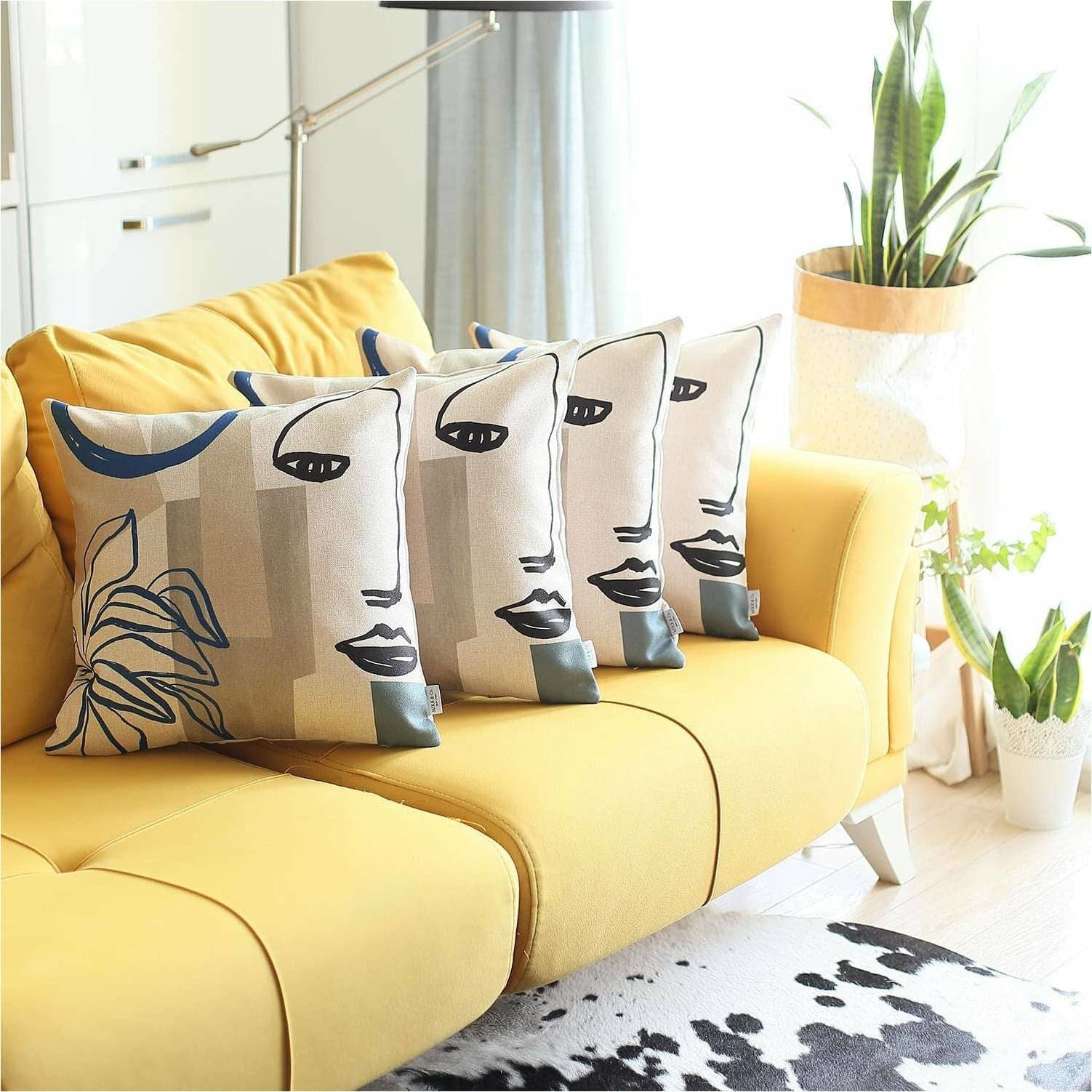 Boho-Chic Decorative Printed Jacquard Pillow Covers 4Pcs - HER Home Design Boutique