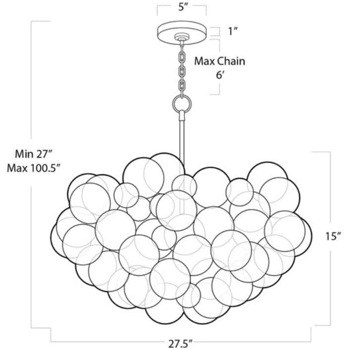 Bubbles Chandelier - HER Home Design Boutique