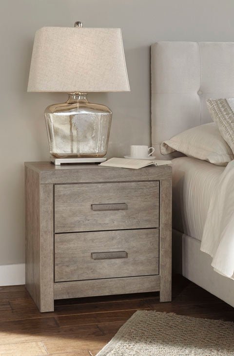 Casual Transitional Nightstand in Gray - HER Home Design Boutique