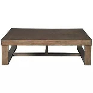 Contemporary Rectangular Cocktail Table in Warm Brown - HER Home Design Boutique