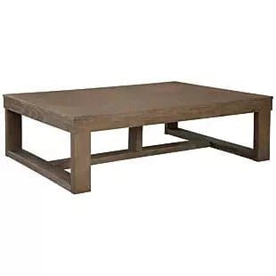 Contemporary Rectangular Cocktail Table in Warm Brown - HER Home Design Boutique