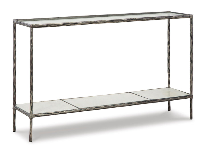 Contemporary Sofa Table in Antique Pewter - HER Home Design Boutique