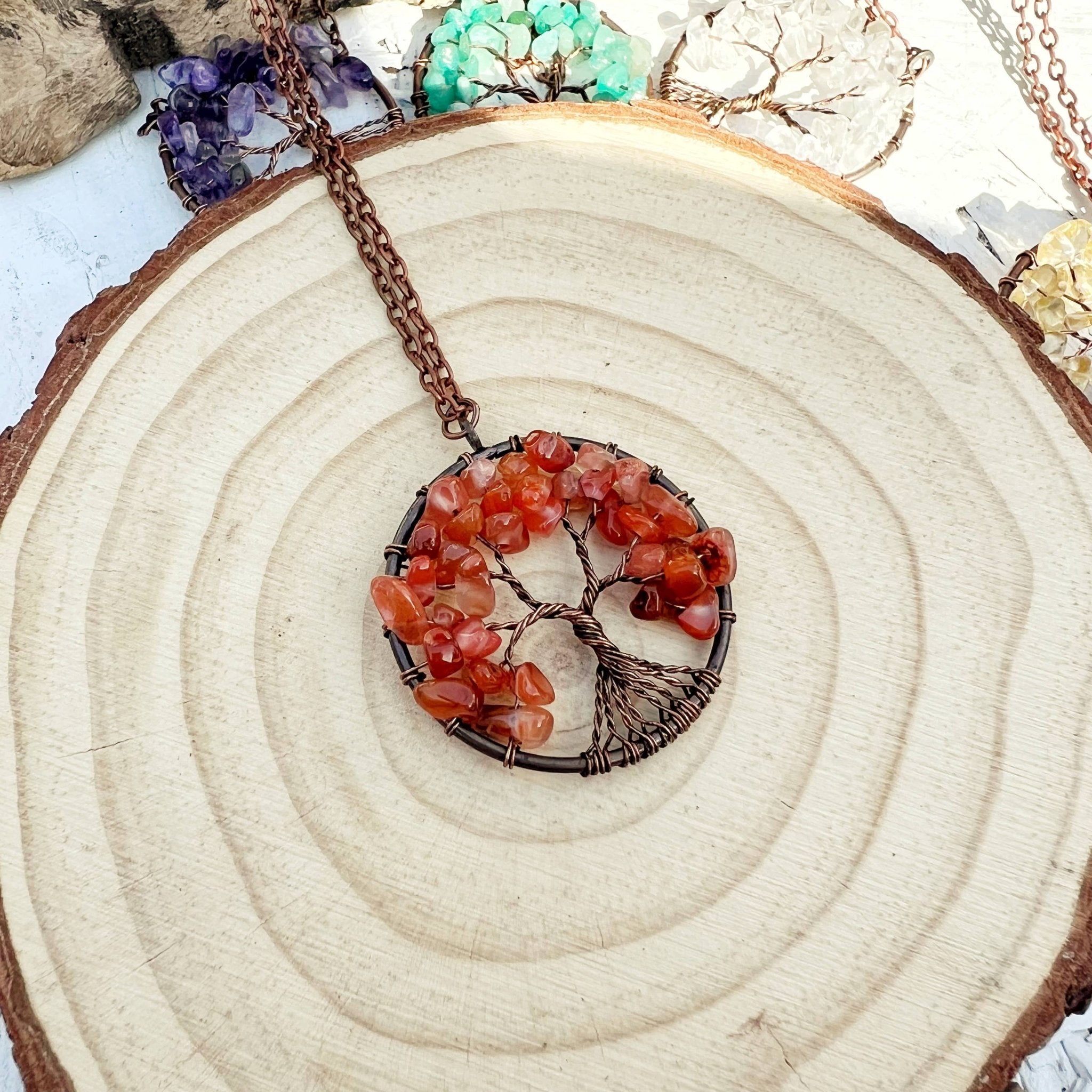 Cooper Tree of Life Necklace - Assortment 6 Pcs - HER Home Design Boutique