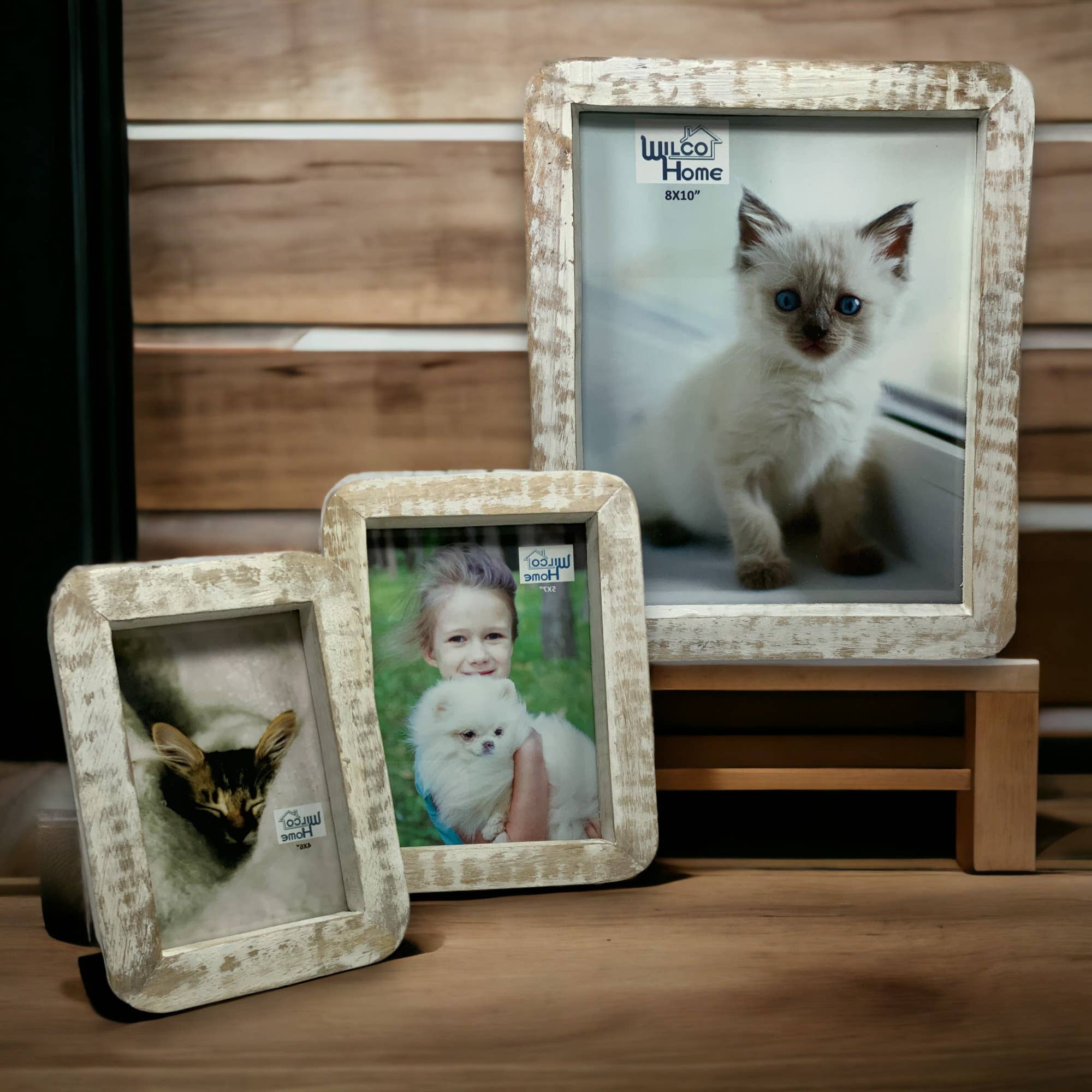 Curved Edge Photo Frame with Easel Back - HER Home Design Boutique