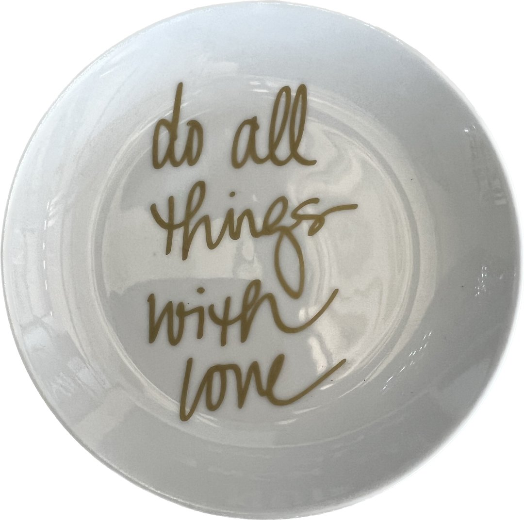 "Do All Things With Love" Jewelry Tray - HER Home Design Boutique
