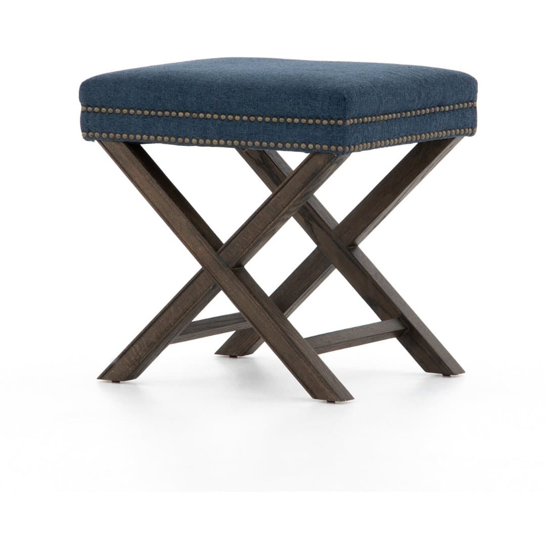 Eylse Swivel Ottoman in Indigo - HER Home Design Boutique