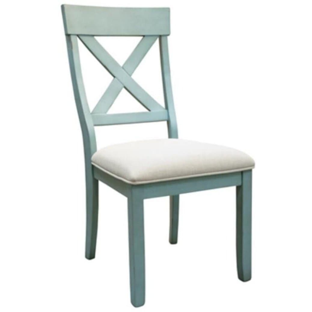 French Country Dining Set in Robin Egg Blue - 6 PC Set - HER Home Design Boutique