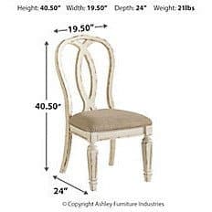 French Country Ribbon Back Dining Chair - HER Home Design Boutique