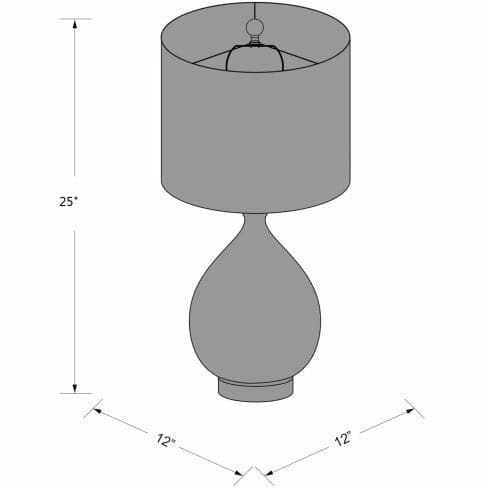 Gabrial Table Lamp in Aqua and Gold - HER Home Design Boutique